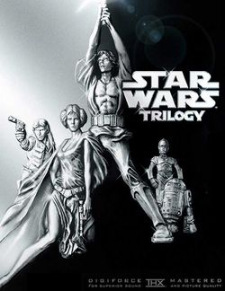 Обложка DVD версии оригинальной трилогии Star Wars.