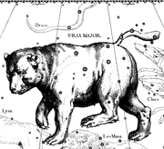 Созвездие Большой Медведицы из атласа Яна Гевелия