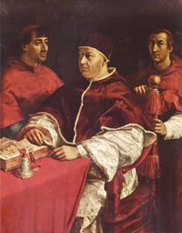  Портрет папы Льва Х, Флоренция.