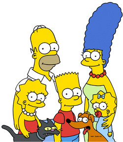 Симпсоны: Гомер, Мардж, Лиза, Барт, Мэгги 