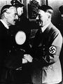 Гитлер, Адольф и Невилл Чемберлен  - Сентябрь 29, 1938