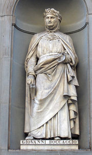 Джованни Боккаччо. Статуя у дворца Уффици