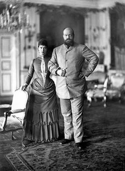 Мария Фёдоровна и Александр III в Дании (1892)