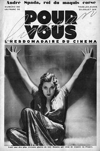 Лили Дамита на обложке французского еженедельника о кино Pour Vous от 23 июля 1931 года