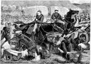 Битва при Исандлване в начале англо-зулусской войны (январь 1879), когда зулусы истребили британский отряд