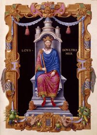 Людовик IV Заморский (изображение из Национальной библиотеки Франции)
