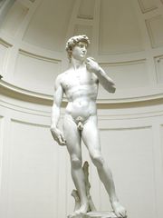 Микеланджело, Давид. Мрамор 1501—1504. Флоренция,Академия изящных искусств