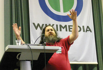 Ричард Столлмэн на «Викимании-2005»
