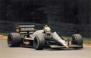 Айртон Сенна на трассе Brands Hatch, 1986