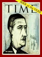 Де Голль — «человек года»-1958. Обложка журнала «Тайм»