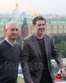 Эммерих Роланд и Клозер Харальд в Москве на презентации фильма «2012»