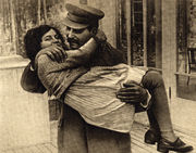 Сталин с дочерью, 1935