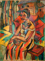 Женщина с красным зонтиком 1919