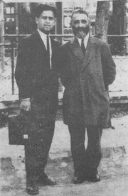  Герц Ривкин (слева) с отцом