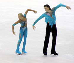 Татьяна Тотьмянина и Максим Маринин в короткой программе на Олимпиаде в Турине