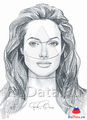 Анджелина Джоли, рисунок О.Ершова 