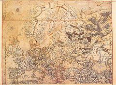 Карта Европы работы Меркатора