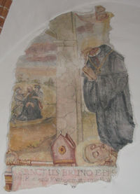 Фреска, изображающая смерть св. Бруно Кверфуртского