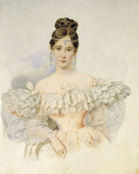Наталья Пушкина. Портрет работы А.Брюллова (1831)