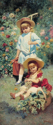 Портрет детей художника. 1882.
