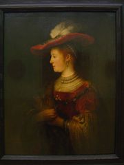 Портрет Саскии в профиль, 1634 — 42