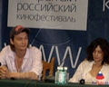 Филипп Янковский и Оксана Фандера на фестивале Кинотавр-2005