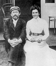 Чехов с Ольгой Книппер (1901)