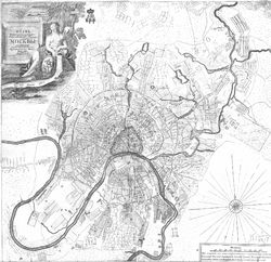 «План императорского столичного города Москвы, сочиненной под смотрением архитектора Ивана Мичурина в 1739 году»