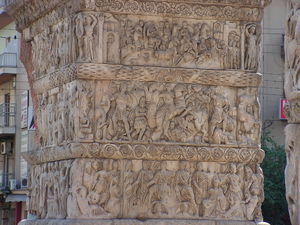  Detail of the Arch of Galerius in Thessaloniki.