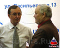 С Борисом Олейником на ПК к открытию МКФ «Золотой Витязь» 2010