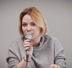 Ольга Любимова на заседании в Департаменте кино