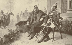 Наполеон III в плену у Бисмарка в 1870