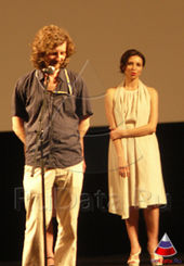 С Николаем Хомерики, перед показом "Сказки про темноту" на "Кинотавре-2009".