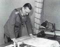Маннергейм, изучающий карту. 1939