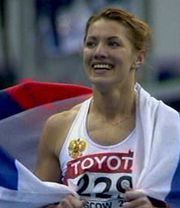 Победный финиш Олеси Красномовец на Чемпионате Мира по лёгкой атлетике в помещениях 2006, забег на 400 м. 
