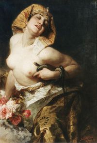 Смерть Клеопатры. Картина венгерского художника Гилы (1911 г.)