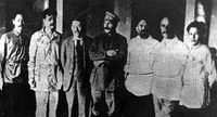 Аммосов (крайний справа) со Сталиным