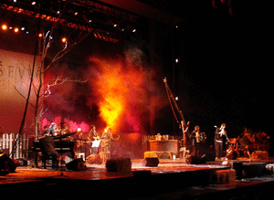 Во время новогоднего концерта в Центре «Сава» в 2005 году