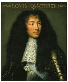 Король Людовик XIV в молодые годы