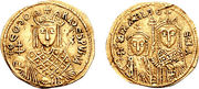 На золотом солиде времён регенства Феодоры маленький Михаил изображён с сестрой Феклой на реверсе, в то время как портрет его матери в императорских одеждах помещён на аверсе