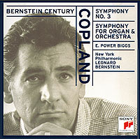 Обложка альбома «Copland. Symphony No. 3. Symphony For Organ And Orchestra. Biggs. Bernstein» (Leonard Bernstein, 1997)