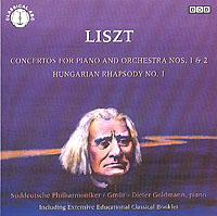 Обложка альбома «Concertos For Piano And Orchestra Nos. 1 & 2. Hungarian Rhapsody No. 1» (Liszt, 1993)