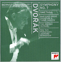 Обложка альбома «Dvorak. Symphony No. 7. Smetana. Bartered Bride Overture & Three Dances.The Moldau. Leonard Bernstein» (Leonard Bernstein, 1998)