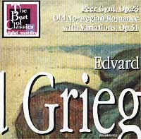 Обложка альбома «Edvard Grieg. Peer Gyunt, Op.23. Old Norwegian Romance with Variations, Op.51» (Edvard Griegs, 2001)
