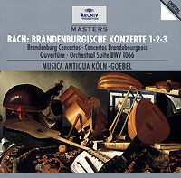 Обложка альбома «Brandenburgische Konzerte 1-2-3. Musica Antiqua Koln — Goebel» (Bach, 1987)