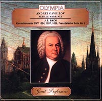 Обложка альбома «Andrei Gavrilov. Neville Marriner. J.S.Bach. Klarierkonzerte BWV 1054, 1057, 1058, Franzosische Suite No.5» (2002)