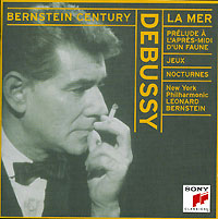 Обложка альбома «Debussy. La Mer. Nocturnes. Jeux. Prelude A L'apres-midi D'un Faune. Leonard Bernstein» (Debussy, Leonard Bernstein, 1999)