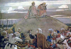 Картина «Тризна по Олегу» Виктора Васнецова.