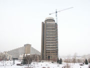 Бывшая Старобазарная Площадь в Красноярске — здесь происходило взятие снежного городка.