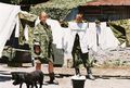 Пётр Логачев и Юлия Пересильд на съёмочной площадке